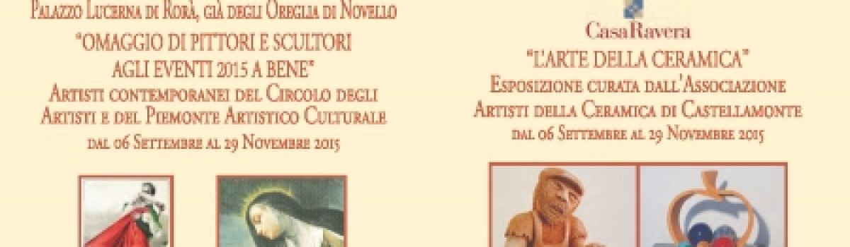 Eventi settembre – ottobre – novembre 2015