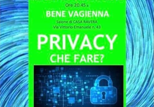 Eventi Bene Vagienna 26/06/2018 Privacy Che Fare?